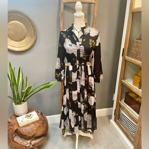 Paper Parachute stunning printed dress size M